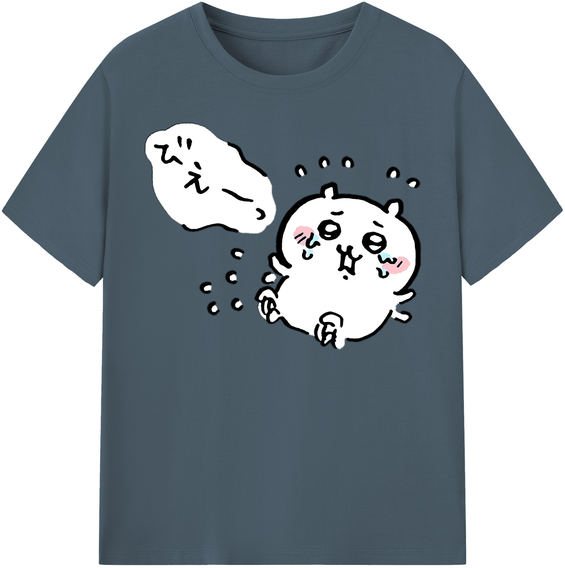 （画像用） ちいかわ ちいかわ Chii-kawa chiikawa 綿100％半袖Tシャツ（フロントプリント）